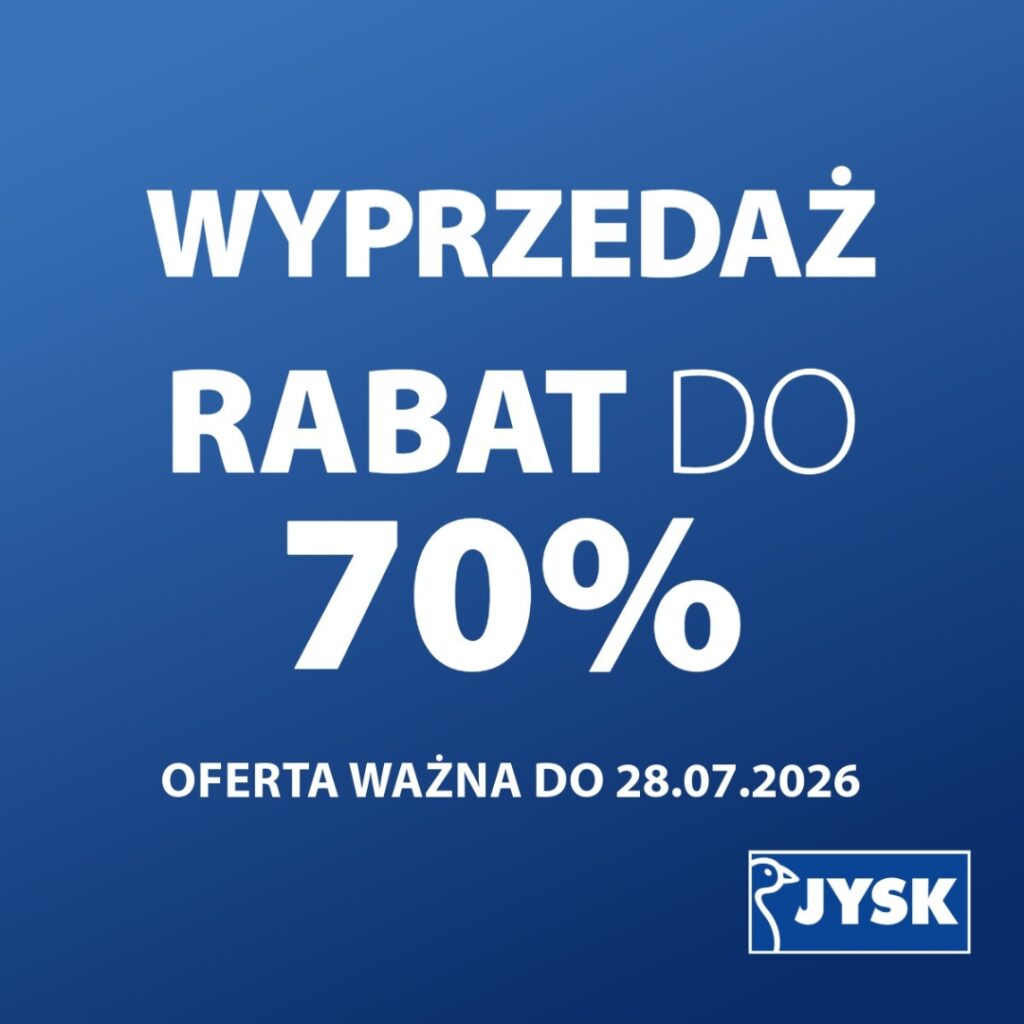 Letnia wyprzedaż w JYSK.